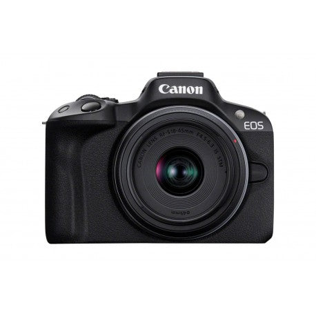 Canon EOS R50 Negra + RF-S 18-45mm y RF-S 55-210mm