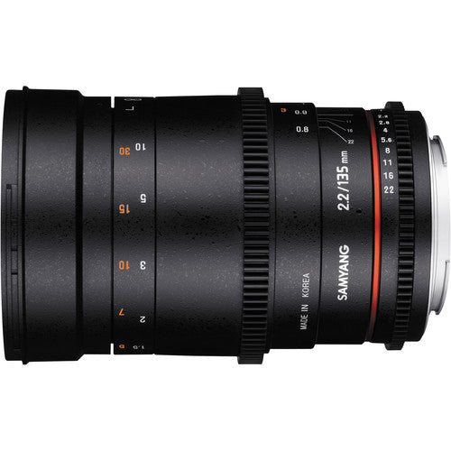 Objetivo Samyang 135 mm T2.2 AS UMC VDSLR II para montura Sony E