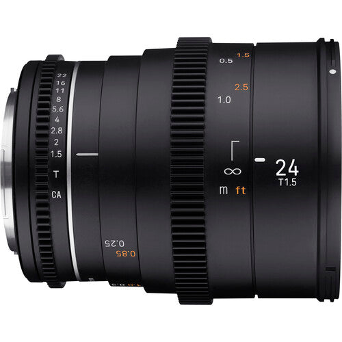 Objetivo de cine Samyang 24 mm T1.5 VDSLR MK2 (montura MFT)