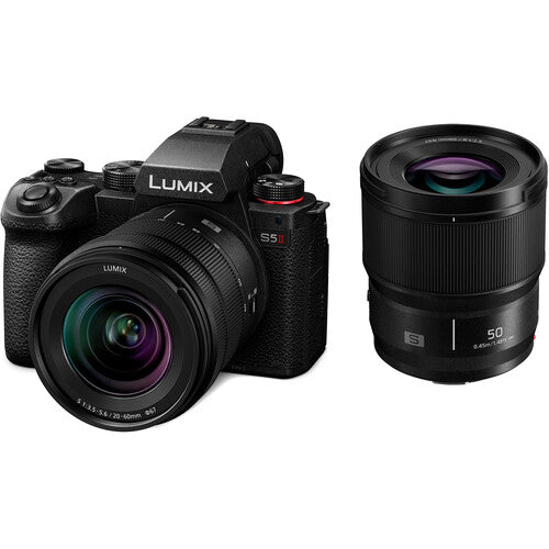 Panasonic Lumix S5 II Mirrorless Camera with 20-60mm and 50mm Lenses Kit