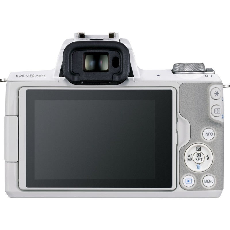 Kit Canon EOS M50 Mark II 15-45 mm Blanco