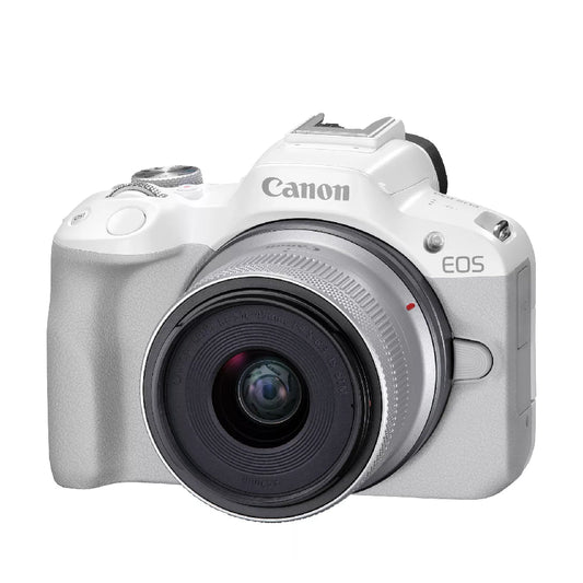 Canon EOS R50 Blanca + RF-S 18-45mm IS STM