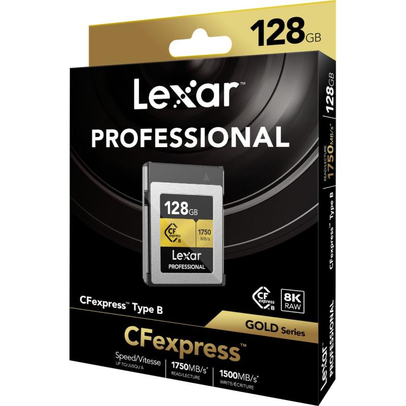 Lexar CFexpress Pro Type B Gold Series 128GB - R1750/W1500MB/s - Entrega 24h